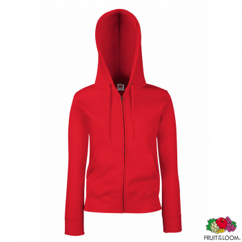 толстовка 'lady-fit premium sweat jacket' 2xl (fruit of the loom) 